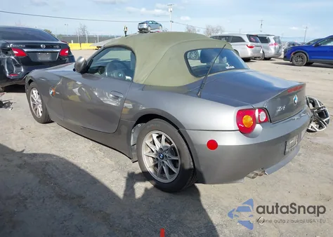 2003 BMW Z4 2.5I z USA, uszkodzony, nr VIN 4USBT33493LR61984